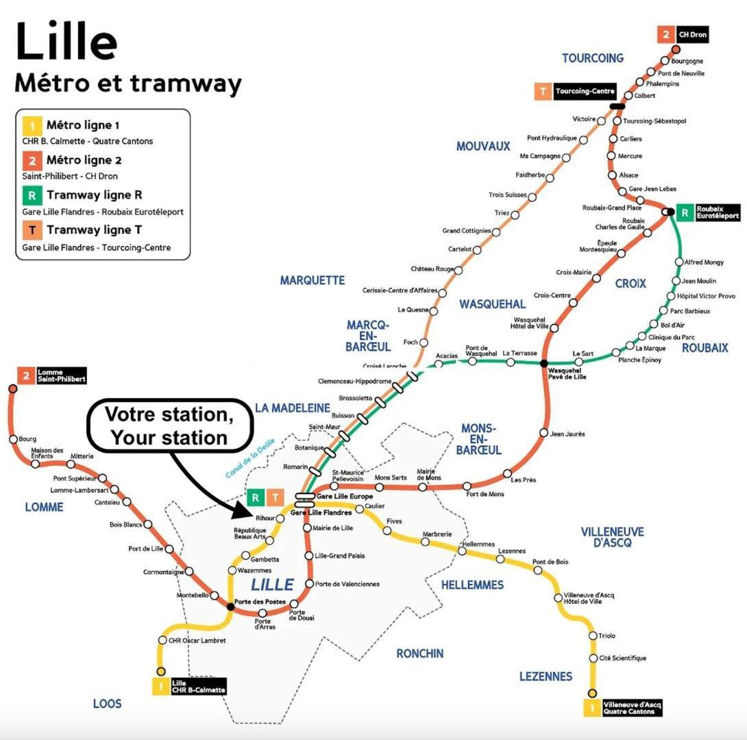 Vieux Lille Appartement Spacieux Et Equipe Εξωτερικό φωτογραφία